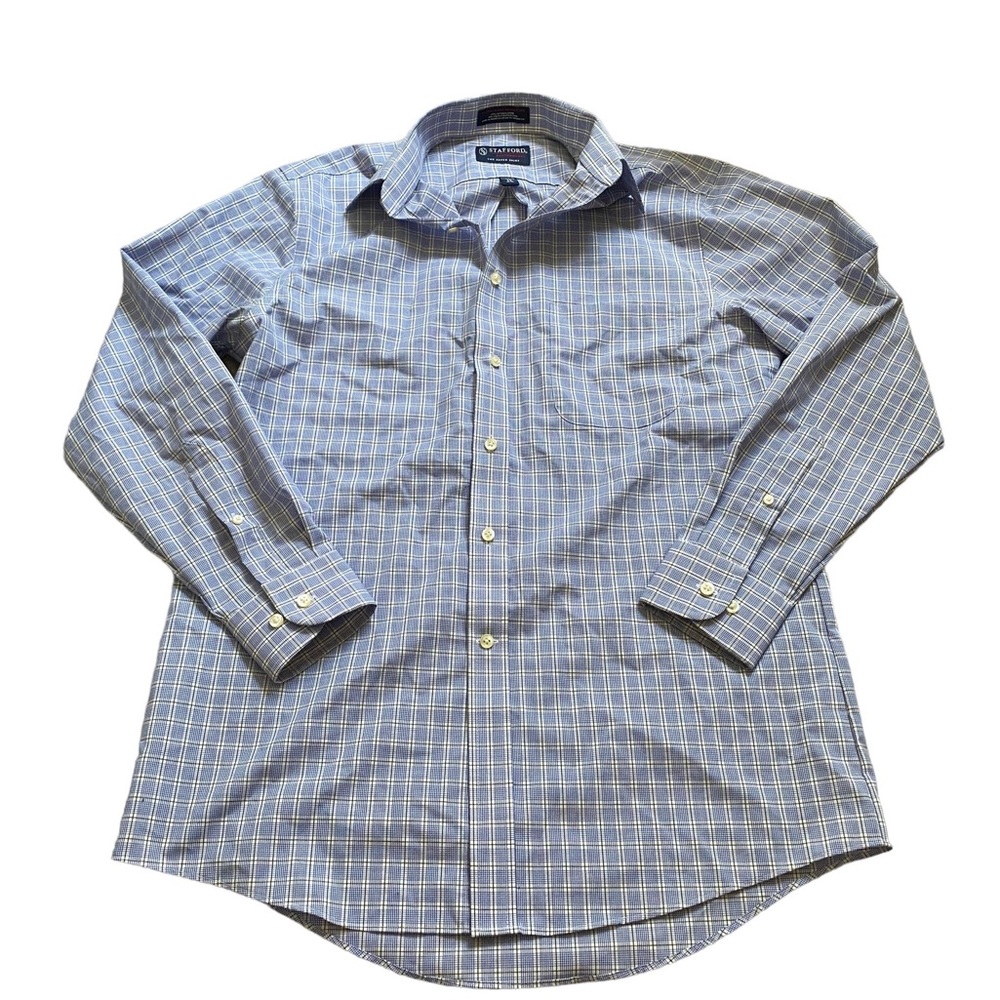 Stafford Performance Men’s Button Up Shirt Regular Fit 15